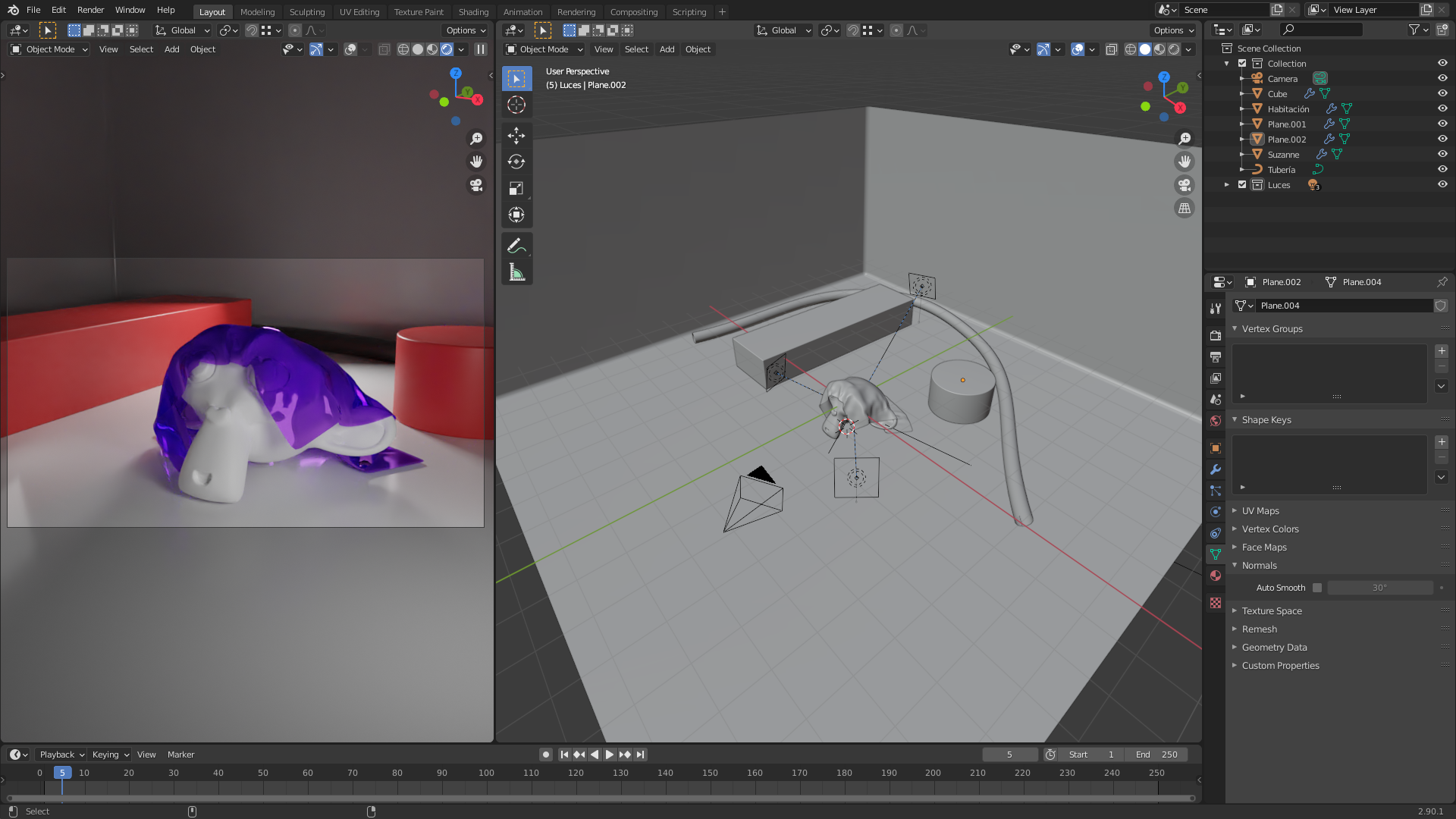 Modélisation 3D en CAO (capture Blender)
