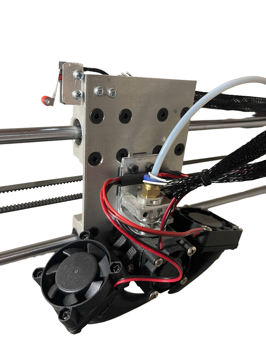 Montage du hotend, buse et ventilateurs de refroidissement