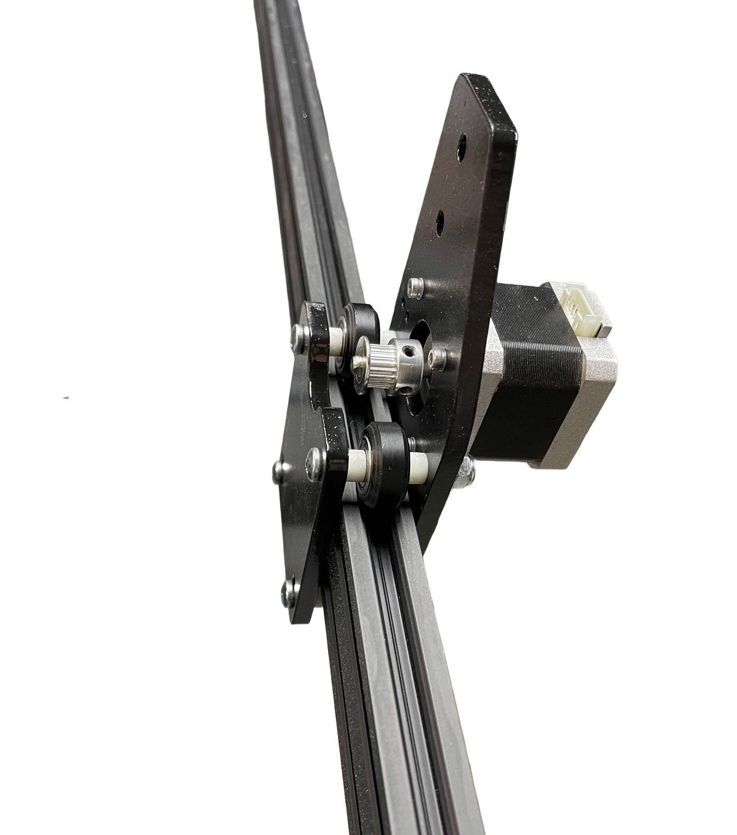 Moteur pas-à-pas monté sur le support d'axe avec poulie GT2