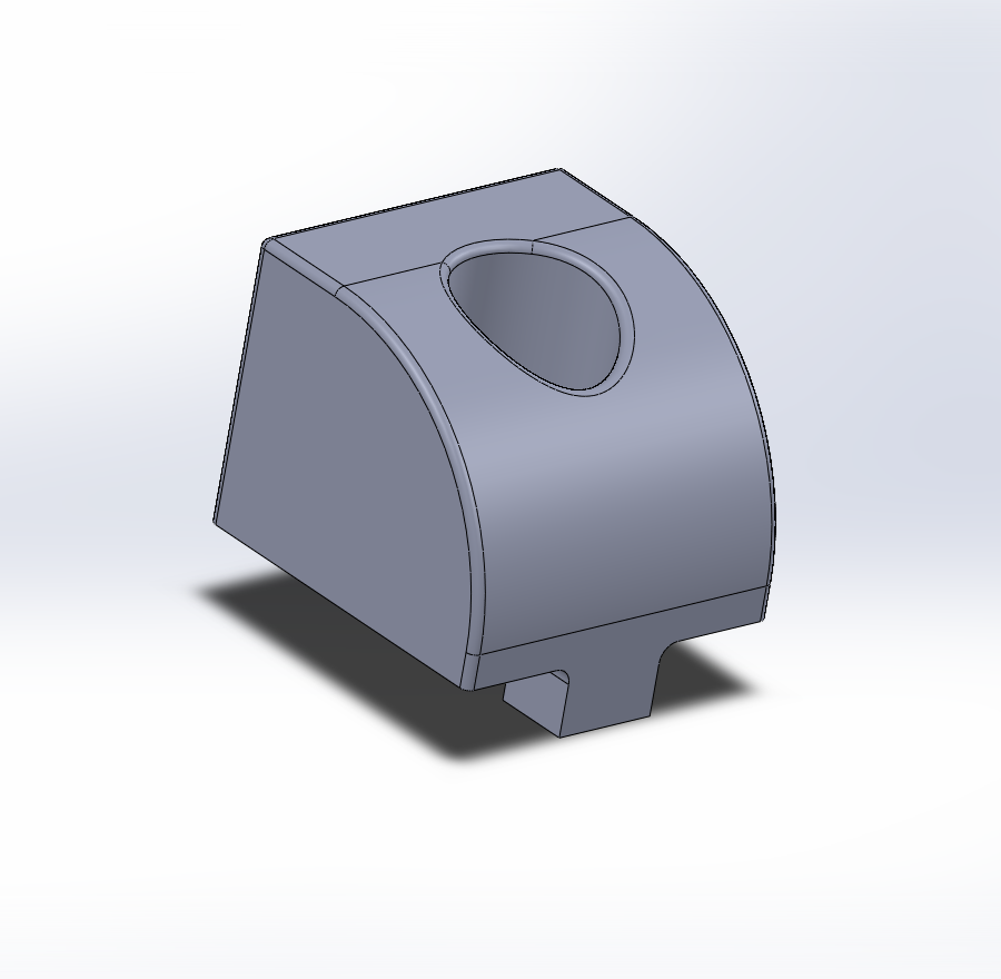 Capot de protection conçu en CAO